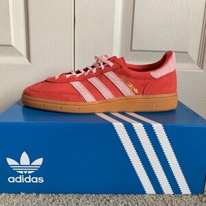 NWT Adidas Handball Spezial Red/Clear Pink/Gum